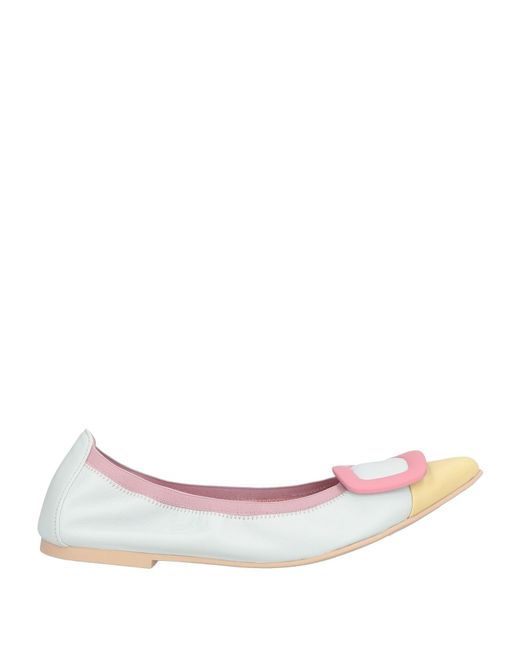 Pretty Ballerinas Blue Ballet Flats Leather