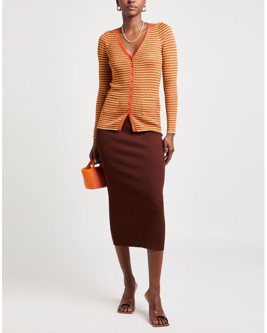 Maliparmi Orange Cardigans