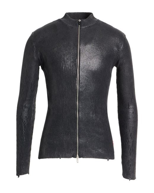 DIESEL Black Cardigan Cotton for men