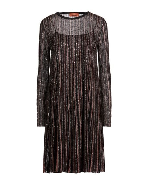 Missoni Black Midi Dress Viscose, Polyamide, Metal Fiber, Elastane