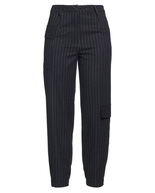 Silvian Heach Blue Pants Polyester, Viscose, Elastane