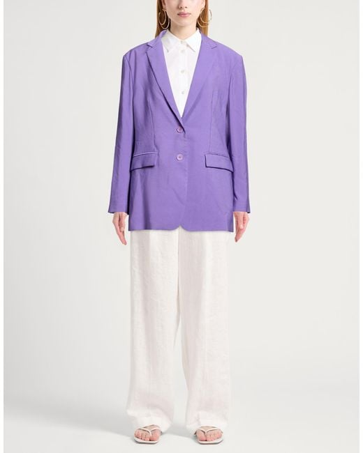 Suoli Purple Blazer Viscose, Polyester