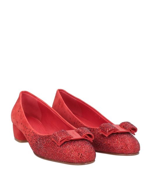 Ferragamo Red Pumps