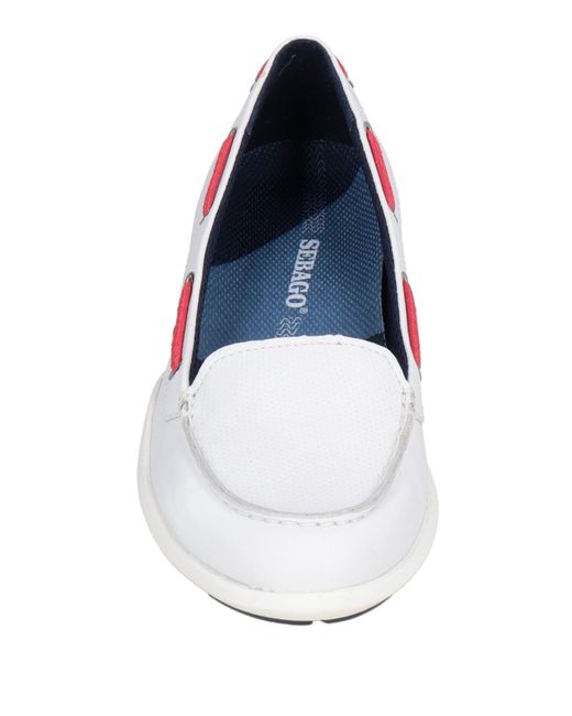 Sebago White Loafers Leather