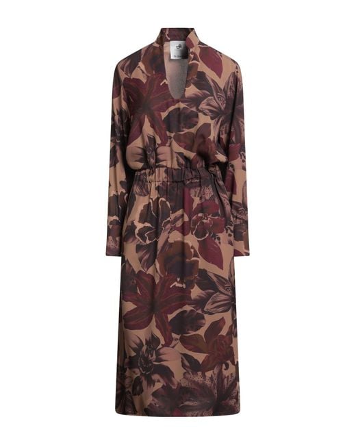 Compagnia Italiana Purple Midi Dress