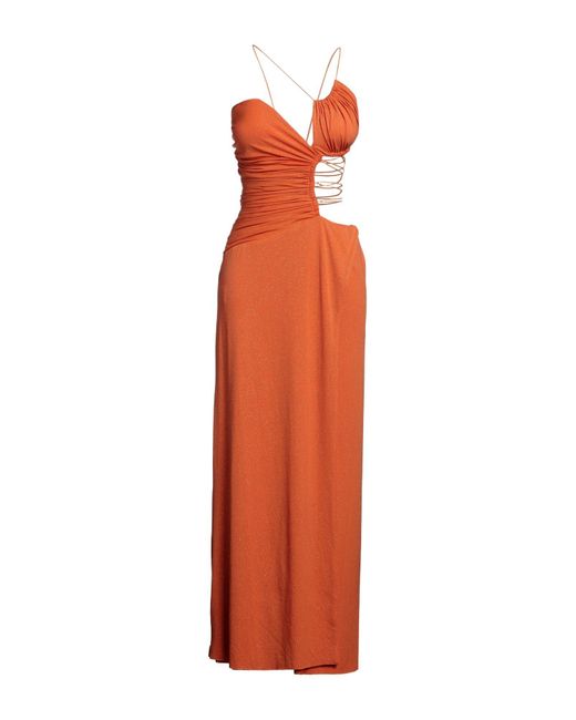 MATILDE COUTURE Orange Maxi Dress