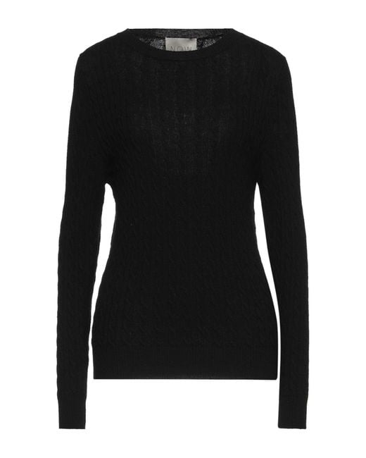 N.O.W. ANDREA ROSATI CASHMERE Cashmere Sweater in Black | Lyst