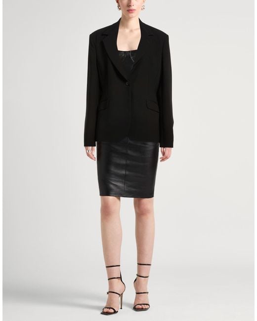 Hanita Black Blazer Polyester, Elastane