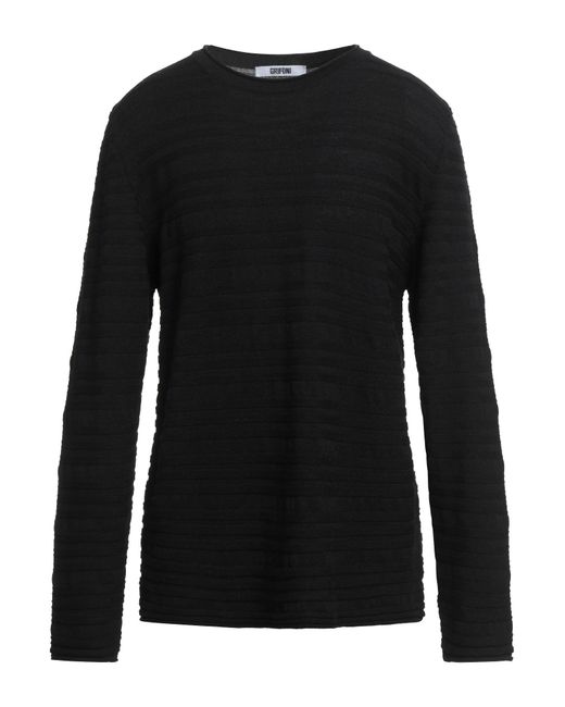 Grifoni Black Sweater Virgin Wool for men