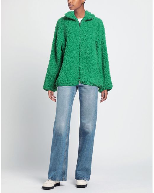 Stand Studio Green Shearling & Teddy