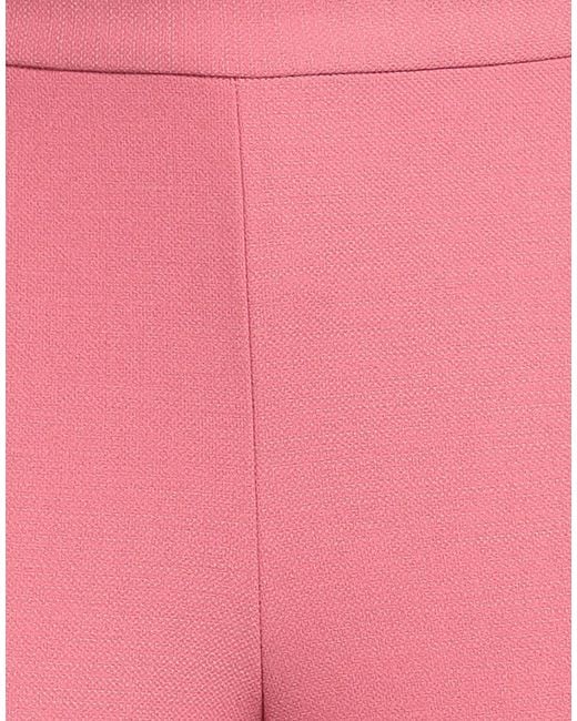 Diana Gallesi Pink Pants Polyester, Viscose, Wool, Elastane