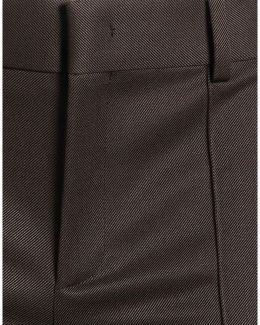 Tod's Gray Dark Pants Virgin Wool