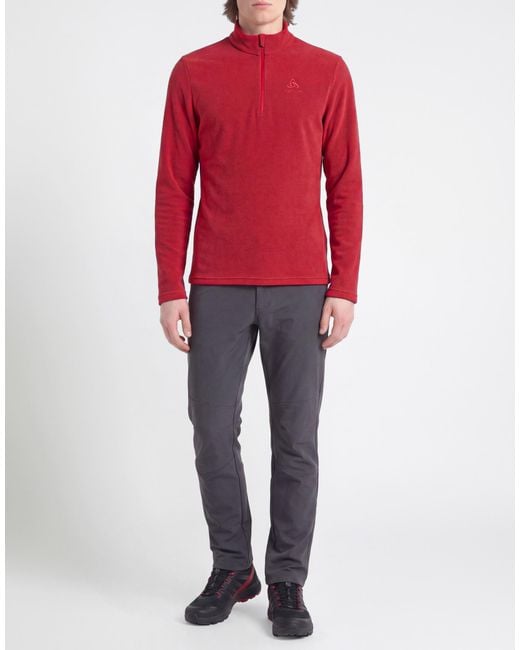 Odlo Red Sweatshirt Recycled Polyester for men