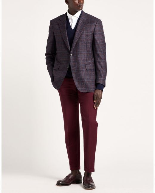 Canali Blue Blazer Wool for men
