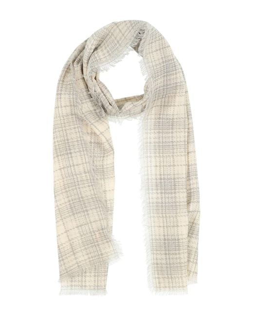 Malo White Scarf Wool