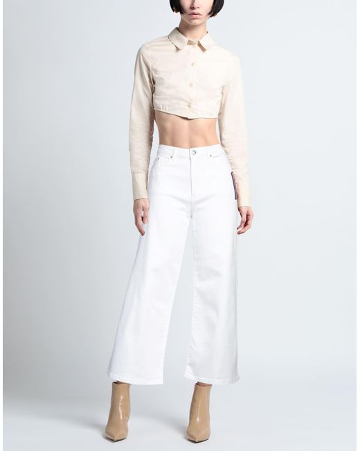 Karl Lagerfeld White Denim Trousers