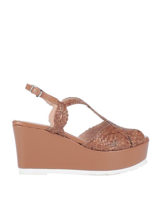 Lorenzo Mari Brown Sandals