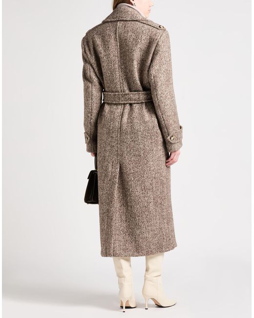Sportmax Gray Coat Virgin Wool, Polyester, Alpaca Wool, Polyamide