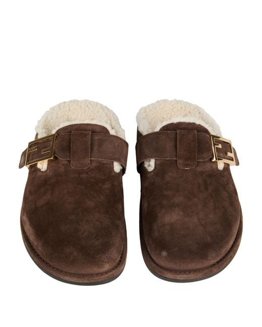 Fendi Brown Mules & Clogs