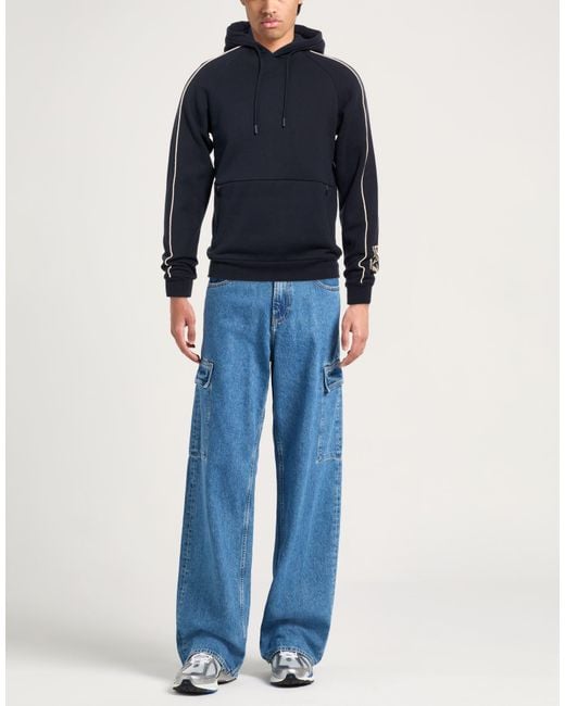 EA7 Blue Sweatshirt Cotton for men