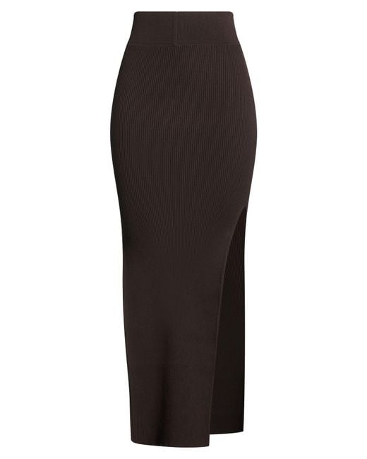Rick Owens Black Maxi Skirt Viscose, Polyester, Polyamide, Elastane
