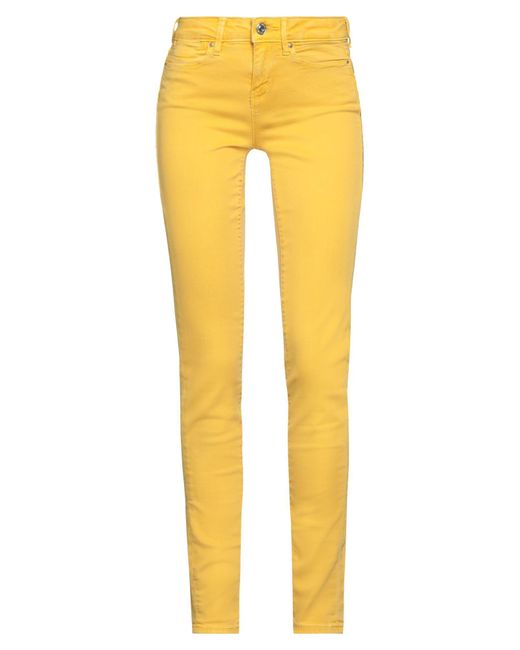 Guess Yellow Denim Trousers