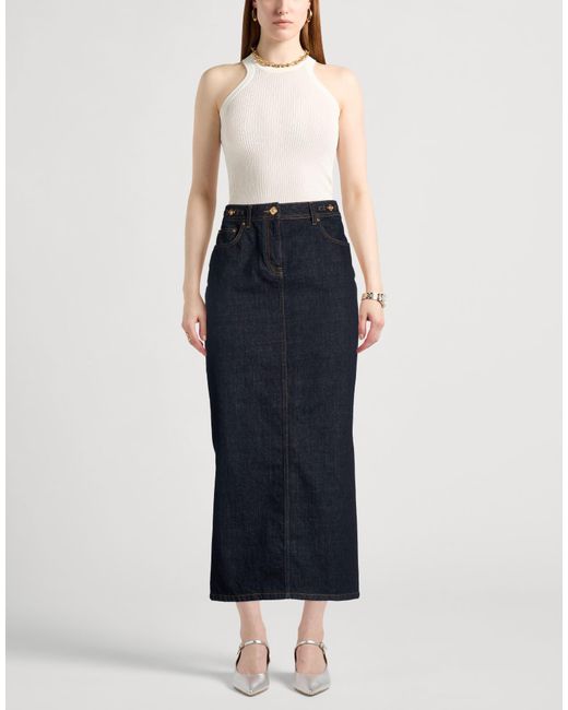 Versace Blue Denim Skirts