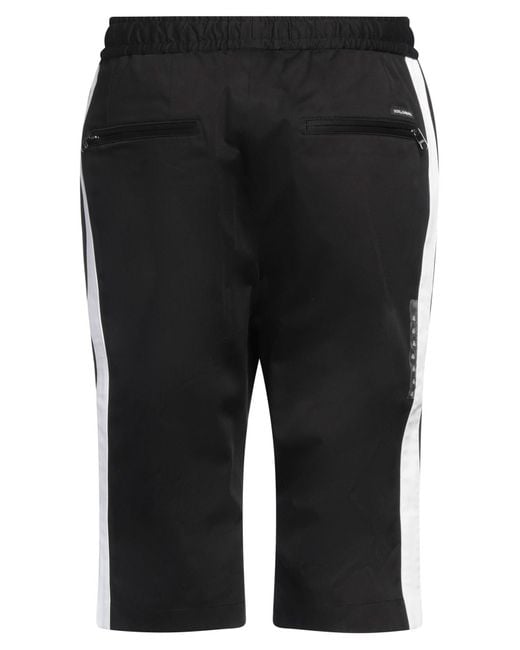 Dolce & Gabbana Black Shorts & Bermuda Shorts Cotton, Elastane for men