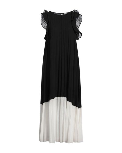 Kaos Black Maxi Dress Polyester