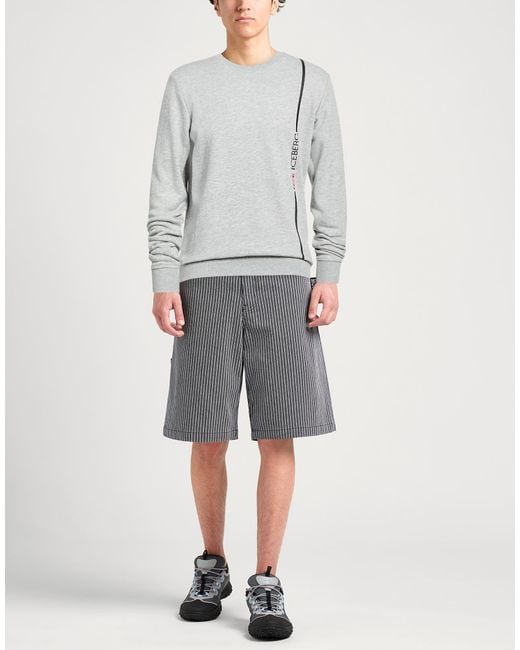 Ice Iceberg Gray Sweatshirt Cotton, Viscose for men