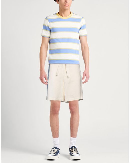 J.W. Anderson Natural Two-Tone Drawstring Bermuda Shorts for men
