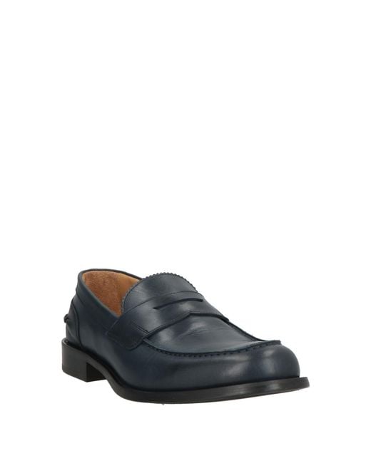 Baldinini Blue Loafers Calfskin for men