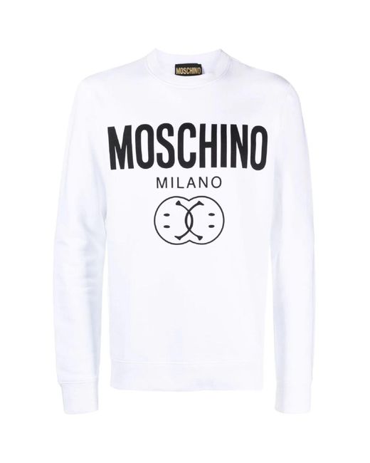 Felpa di Moschino in White da Uomo