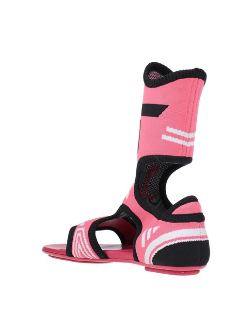 Prada Jacquard Knit Sock Sandals in Pink - Save 64% - Lyst