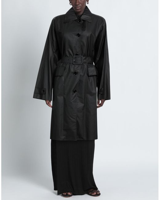 MM6 by Maison Martin Margiela Black Overcoat & Trench Coat