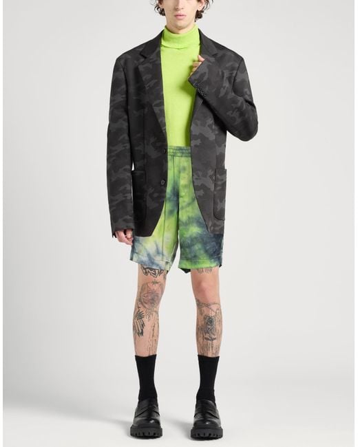 MSGM Green Shorts & Bermuda Shorts for men