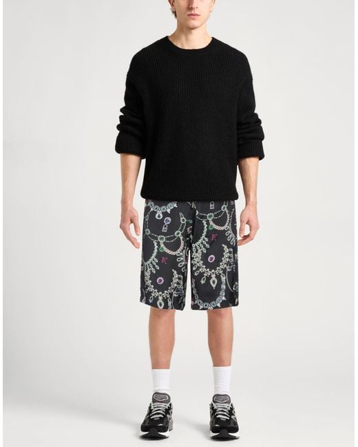 John Richmond Black Shorts & Bermuda Shorts for men