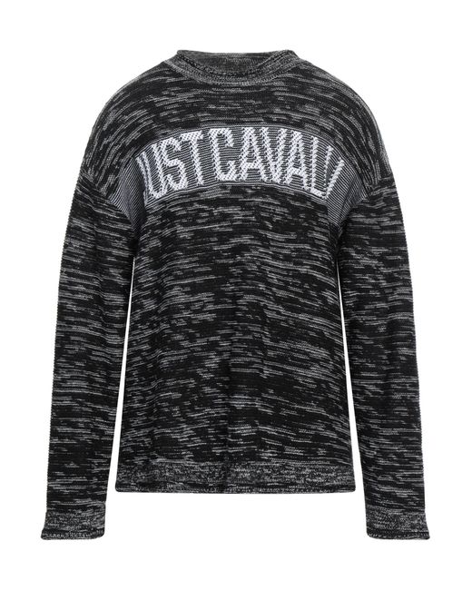 Just Cavalli Black Sweater for men