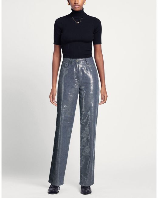 MVP WARDROBE Blue Slate Pants Cotton, Polyester