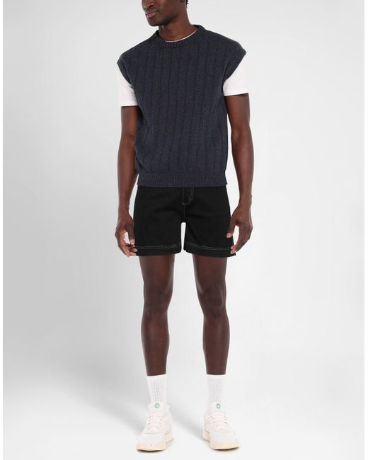 Nine:inthe:morning Black Denim Shorts for men