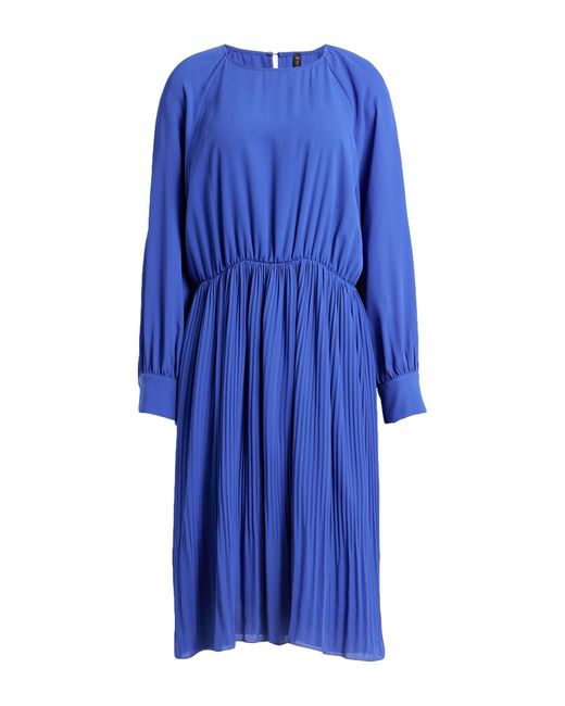 Manila Grace Blue Midi Dress