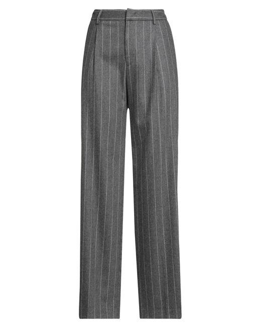 PT Torino Gray Charcoal Pants Virgin Wool, Cashmere, Elastane