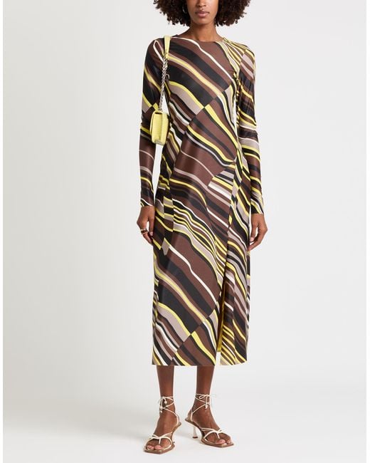 Maliparmi Yellow Maxi Dresses