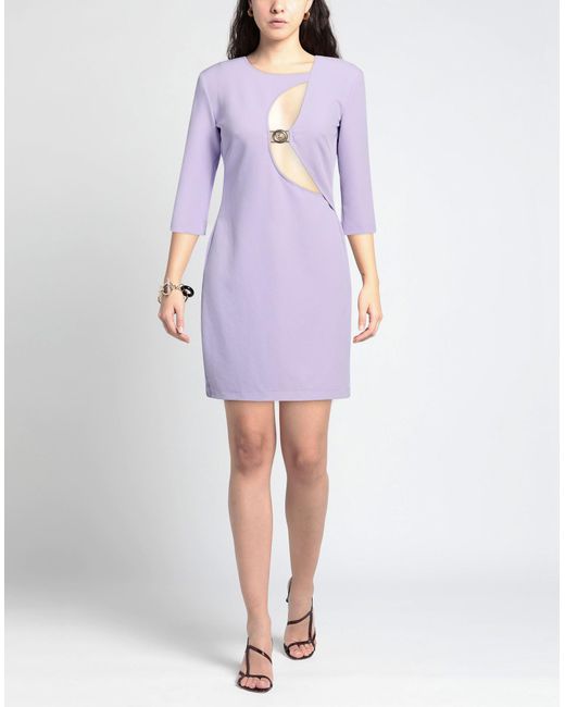 Just Cavalli Purple Mini Dress