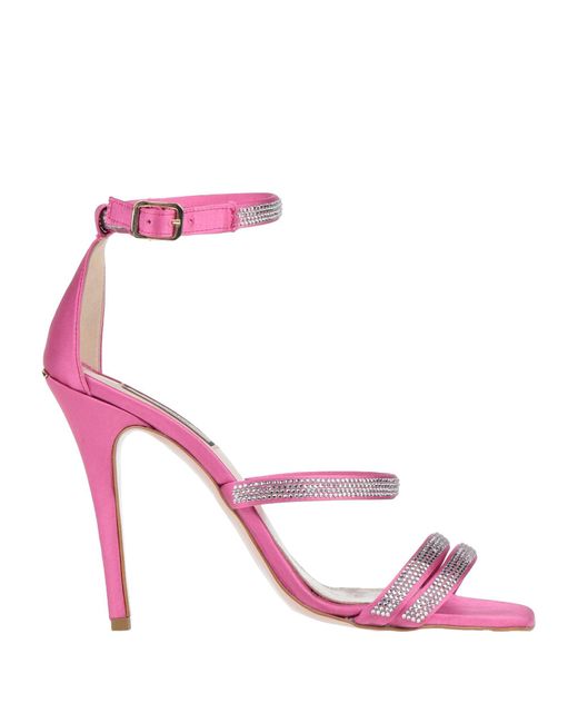 Liu Jo Satin Sandals in Fuchsia (Pink) | Lyst