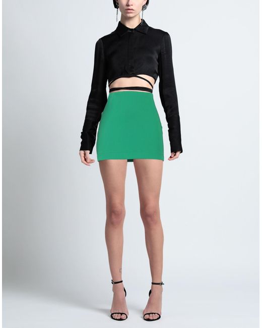 Patrizia Pepe Green Mini Skirt