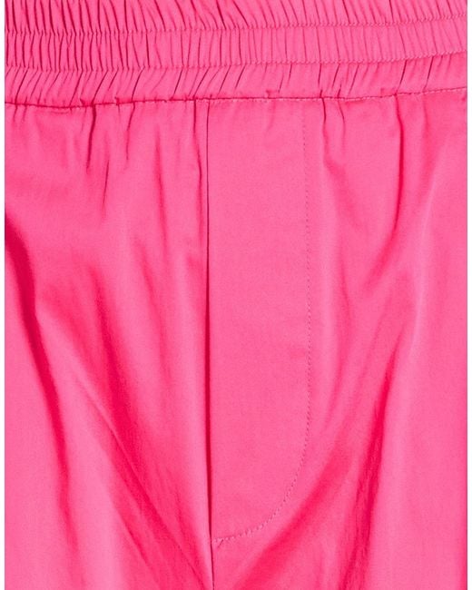 Semicouture Pink Pants Cotton, Polyamide, Elastane
