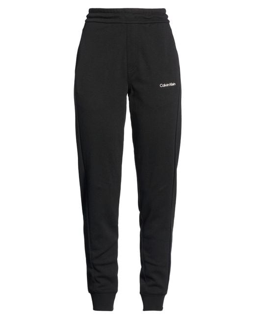Calvin Klein Black Pants Cotton, Polyester