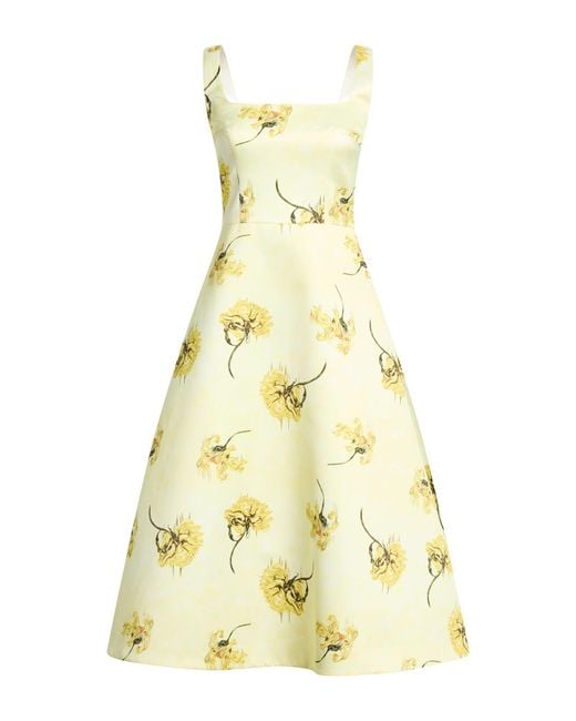 Emilia Wickstead Yellow Midi Dresses