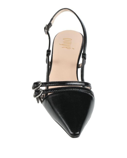 Ovyè Black Pumps Leather